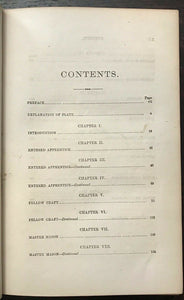 TRADITIONS OF FREEMASONRY - Pierson, 1st 1865 MASONIC RITUALS ANCIENT MYSTERIES