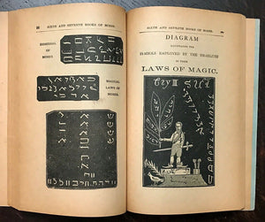 6th AND 7th BOOKS OF MOSES, OR MOSES' MAGICAL SPIRIT ART - MAGICK GRIMOIRE 1900s