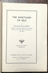 THE SANCTUARY OF SELF - Lewis, 1st 1948 ROSICRUCIAN SPIRITUALITY PROPHECY MYSTIC