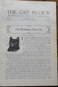 THE CAT REVIEW - 1st, Jan-April 1912 KITTY FELINE JOURNAL, BREEDING, HEALTH, ADS