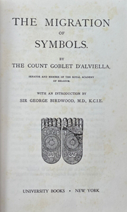 MIGRATION OF SYMBOLS - D'Alviella 1st 1956 - OCCULT SYMBOLISM MYTHOLOGY SWASTIKA