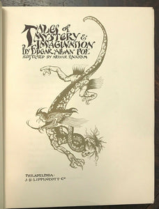 TALES OF MYSTERY AND IMAGINATION Edgar Allan Poe, RACKHAM Illustrations 1st 1935