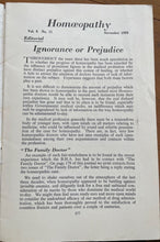 HOMOEOPATHY - BRITISH HOMOEOPATHIC ASSN - ALTERNATIVE NATURAL MEDICINE, Nov 1958