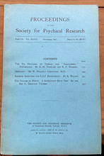 1945-1949 SOCIETY FOR PSYCHICAL RESEARCH - OCCULT DIVINATION ESP TELEPATHY