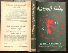 WITCHCRAFT TODAY - Gerald B. Gardner, 1st American Ed, 1955 - WITCHCRAFT MAGICK