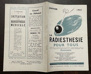 LA RADIESTHESIE POUR TOUS (11 ISSUES) - 1st 1961 DOWSING, DIVINATION, MAGNETISM