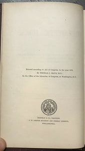 ON THE THERAPEUTIC FORCES - Mays, 1st 1878 IMPACT OF STIMULANTS NARCOTICS HEALTH