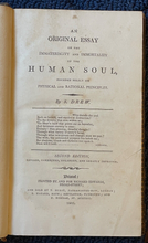 IMMATERIALITY & IMMORTALITY OF THE HUMAN SOUL - Drew, 1803 - METAPHYSICAL SPIRIT