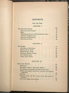 A.E. THIERENS - NATURAL PHILOSOPHY, 1st, 1920 - ASTROLOGY HERMETIC OCCULT MAGICK