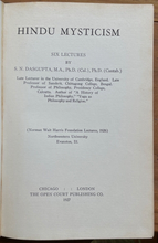 HINDU MYSTICISM - Dasgupta, 1st 1927 - SPIRITUALITY OCCULT INDIA MYSTICS