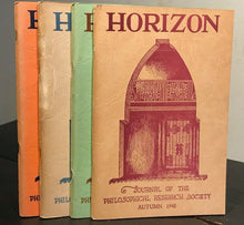 MANLY P. HALL - HORIZON JOURNAL - Full YEAR, 4 ISSUES, 1948 - PHILOSOPHY OCCULT