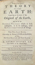 1759 - SACRED THEORY OF THE EARTH - COSMOGONY CHRISTIAN HOLLOW EARTH SCIENCE