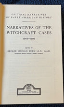 NARRATIVES OF THE WITCHCRAFT CASES (1648-1706) - Burr, 1975 - WITCH TRIALS