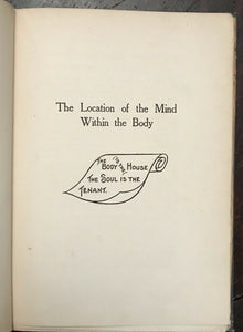 NEW LIGHT ON PSYCHOLOGY - Hull, 1st 1905 RARE PHRENOLOGY PROPHECY CHARACTER