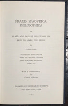 PRAXIS SPAGYRICA PHILOSOPHICA - FRATER ALBERTUS - Ltd Ed of 500, 1966 ALCHEMY