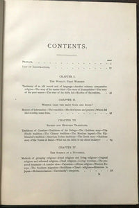 GODS AND DEVILS OF MANKIND - 1st, 1897 RARE SALESMAN DUMMY COPY - PAGAN SPIRITS