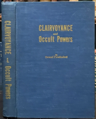 CLAIRVOYANCE AND OCCULT POWERS - 1st 1916 - TELEPATHY CRYSTAL GAZING OCCULT