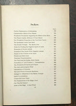 1919 MYSTIC TEST BOOK OR THE MAGIC OF THE CARDS - CARTOMANCY DIVINATION MAGICK