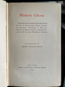 MODERN GHOSTS - Curtis, 1st 1890 - FAMOUS GHOST OCCULT LITERATURE STORIES