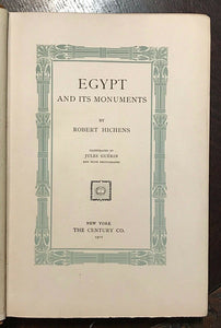 EGYPT AND ITS MONUMENTS, 1912 - ANCIENT EGYPT TEMPLES HISTORY ILLUSTRATED