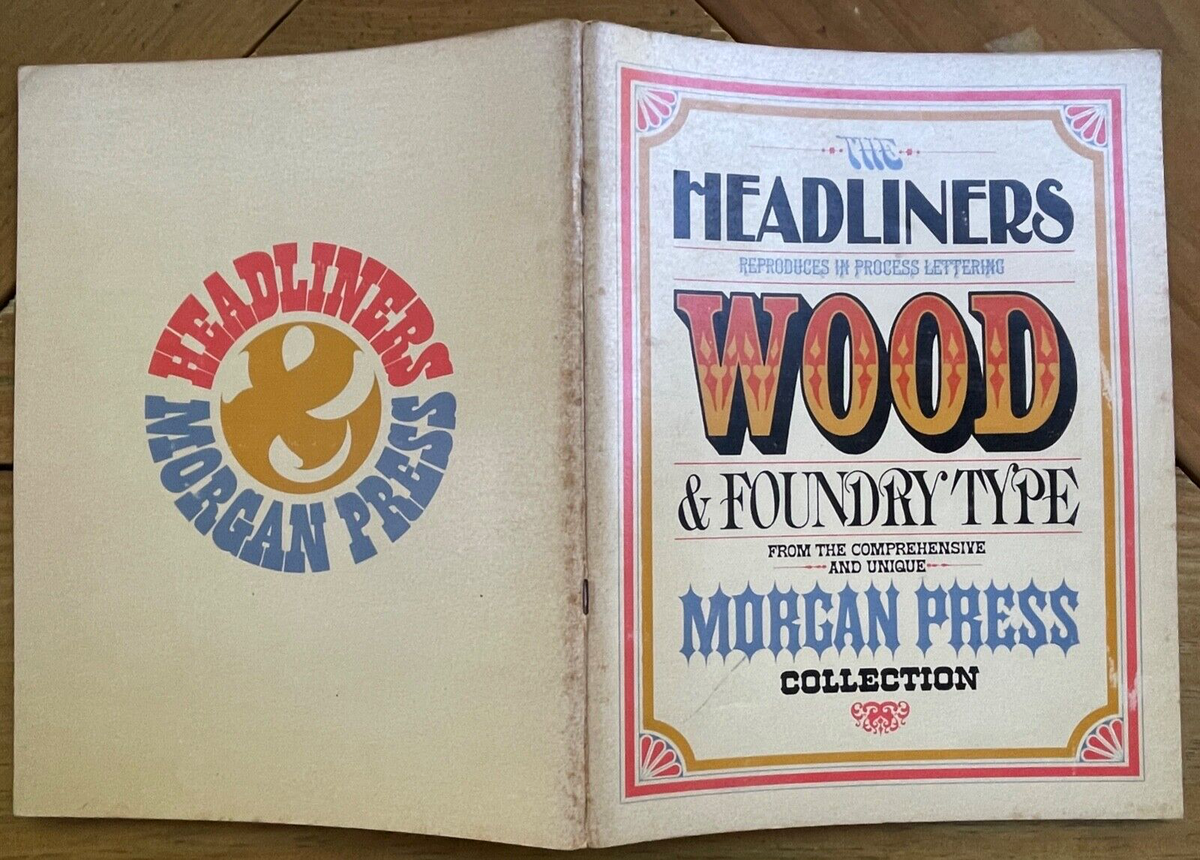 THE HEADLINERS PRESS COLLECTION 1964 GRAPHIC DESIGN, FONTS