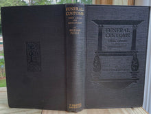 FUNERAL CUSTOMS - 1st 1926 - DEATH BURIAL MOURNING GRAVES RITES CEREMONIES