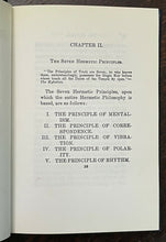 THE KYBALION - Atkinson, 1940 - HERMETIC PHILOSOPHY MENTALISM SPIRIT HERMETICISM