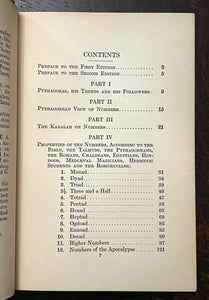 NUMBERS: THEIR OCCULT POWER, MYSTIC VIRTUES - Westcott, 1934 - KABBALAH MAGICK