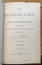 ENCYCLOPEDIA OF DEATH AND LIFE IN THE SPIRIT WORLD - 1st 1895 - AFTERLIFE SOUL