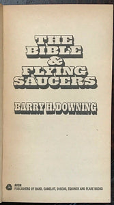 BIBLE AND FLYING SAUCERS - Downing, 1970 - ANCIENT ALIEN ASTRONAUTS - SIGNED