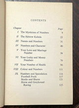 THE NUMBERS BOOK - Sepharial, 1957 - NUMEROLOGY KABBALAH MAGICK DIVINATION