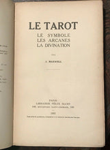 LE TAROT: SYMBOLE, ARCANES, DIVINATION - Maxwell, 1933 - TAROT DIVINATION OCCULT