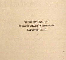 LEGENDS OF OLD HONOLULU - Westervelt, 1st Ed, 1915 - SCARCE HAWAII FOLKLORE MYTH