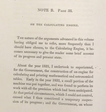 1838 CHARLES BABBAGE - NINTH BRIDGEWATER TREATISE - NATURAL THEOLOGY, COMPUTERS