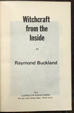 WITCHCRAFT FROM THE INSIDE - Buckland, 1st 1971 WICCA WITCHES COVENS CEREMONIES