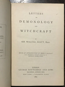1884 - LETTERS ON DEMONOLOGY AND WITCHCRAFT - Sir Walter Scott - MAGICK OCCULT