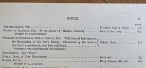 1st Appearance PROBLEM OF INCREASING HUMAN ENERGY by N. TESLA - Century Mag 1900