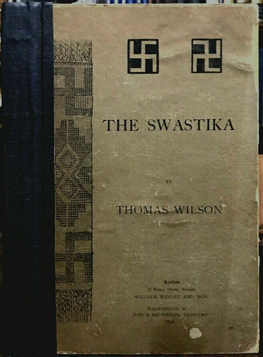 THE SWASTIKA - SCARCE 1st Ed, 1896 - EARLIEST KNOWN SYMBOL, HISTORY, MEANING