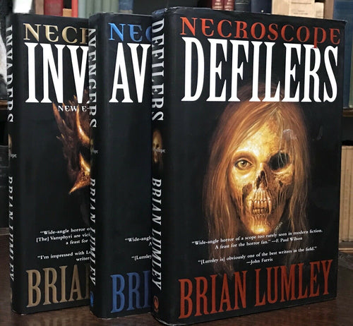 BRIAN LUMLEY - NECROSCOPE: E-BRANCH TRILOGY - 1st Ed HC/DJ, HORROR VAMPIRE