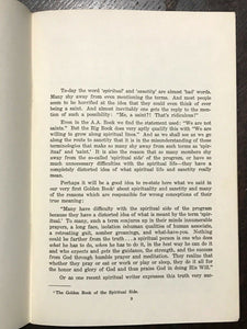 ALCOHOLICS ANONYMOUS AA - Pfau / John Doe - GOLDEN BOOK OF SANCTITY, 1970