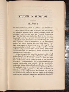 STUDIES IN SPIRITISM - Amy Tanner, 1st/1st 1910 - Mediums Ghosts Seances Spirits