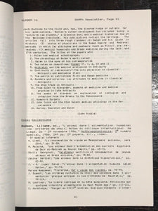 SOCIETY FOR ANCIENT MEDICINE & PHARMACY Newsletter, 1988, Scarce HERBAL MEDICINE