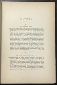 PHARAOHS, FELLAHS AND EXPLORERS - 1st Ed, 1891 - ANCIENT EGYPT SITES BURIAL