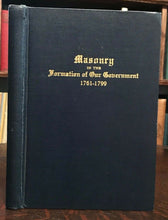MASONRY IN THE FORMATION OF OUR GOVERNMENT - 1st Ed, 1927 - FREEMASONRY AMERICA
