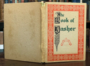 1958 BOOK OF JASHER, SACRED BOOK OF THE BIBLE - ROSICRUCIAN AMORC MAGICK JEWS