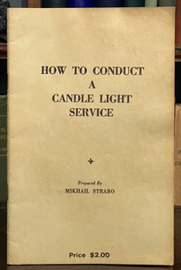 HOW TO CONDUCT A CANDLE LIGHT SERVICE - Strabo, 1st 1943 - HOODOO MAGICK OCCULT