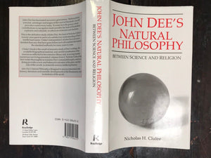 JOHN DEE'S NATURAL PHILOSOPHY - N. CLULEE 1st/1st 1988, Scarce ALCHEMY ASTROLOGY
