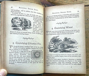 NATIONAL DREAM BOOK - Le Normand, 1st 1877 CLAIRVOYANCE TELEPATHY FORTUNETELLING