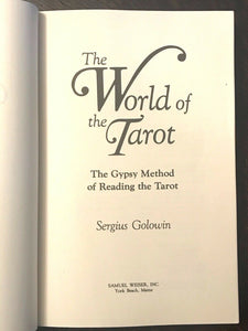 WORLD OF THE TAROT - Golowin, 1988 WEGMULLER GYPSY GIPSY TAROT DIVINATION OCCULT