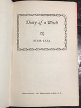 DIARY OF A WITCH by Sybil Leek, 1st Book Club Edition, 1968 HC/DJ